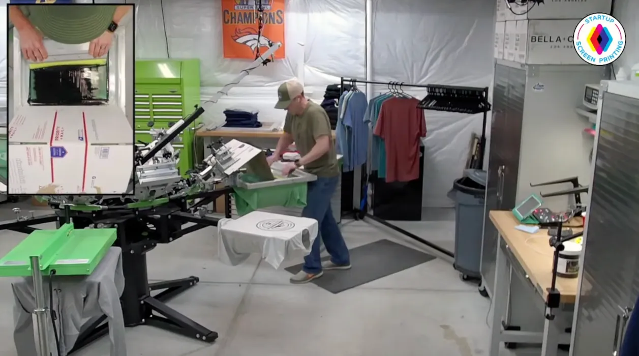 Cover for Every piece of equipment I use to run a screen print business in my basement